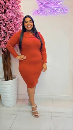Vestido Cecília Elegance - Gola Estruturada - Jack Castro Moda Feminina | Loja Oficial | Melhor Preço, Modesta, Evagélica, Cristã, Vestidos.