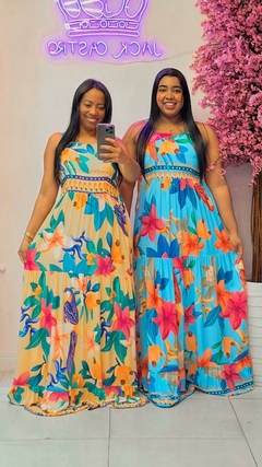 Vestido Letícia - Estampa Floral Tropical na internet