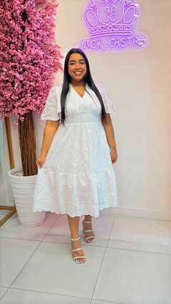 VESTIDO MIDI DOUÇURA EM LAISE - comprar online