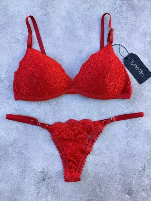 Conjunto Josefina tasa soft rojo