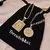Colar Personalizado com Letra – Pingente Quadrado em Ouro ou Prata, Para Mulheres e Homens - comprar online