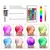 3d impressão lua lâmpada 16 cores remoto led night light recarregável atmosfe - comprar online