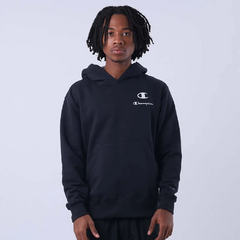 Blusa Champion Hoodie Active C Mini Script Black - comprar online