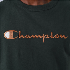 Camiseta Champion Heritage Script 30 Col Ground Green - Ilha Store