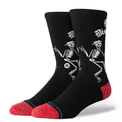 Meia Stance x Social Distortion Skelly Dancing Crew Black - comprar online