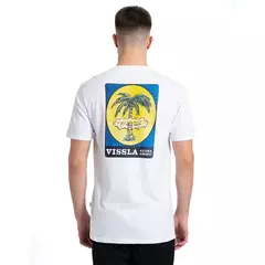 Camiseta Manga Curta Branca Vissla Atomic Palms - loja online