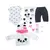 Bonecas Bebê Reborn Panda Menina 48cm 100% Silicone Pode Tomar Banho Presentes