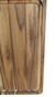 Tábua para corte de carne 30 x 50 x 2cm - Em madeira Teca Nº 3 - comprar online