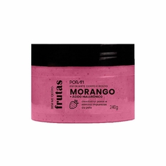 Esfoliante Corpo e Rosto Bem Me Quero Frutas Porán Morango + Ácido Hialurônico