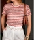 T-shirt caneladinho listrado - comprar online