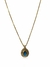 Colar gota crav azul marinho