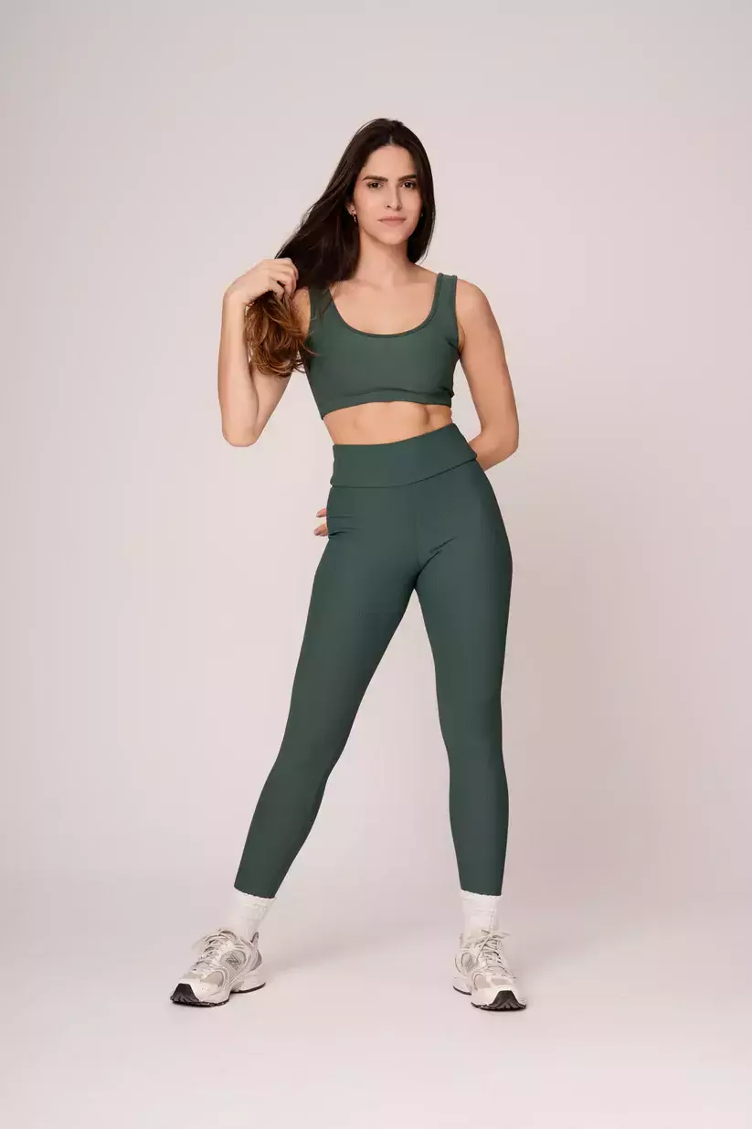 Calça Legging Flow Verde Florest