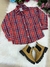 Camisa Xadrez Junina Moises Vermelho - PJM
