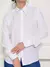 Imagem do Camisa Social Feminina Manga Longa Slim Branca com Strass