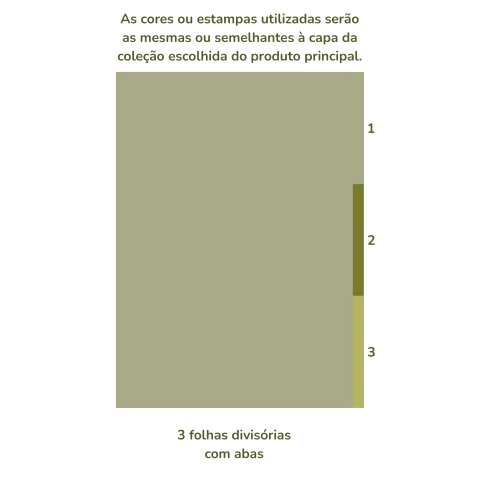 Adicional - Folhas divisórias com abas