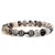 Pulseira Masculina de Pedra Vulcânica com Pingente de Haltere – Estilo e Força no Seu Pulso na internet