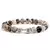 Pulseira Masculina de Pedra Vulcânica com Pingente de Haltere – Estilo e Força no Seu Pulso na internet