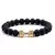 Pulseira Masculina de Pedra Vulcânica com Pingente de Haltere – Estilo e Força no Seu Pulso na internet