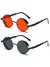 Óculos de Sol Steampunk Vintage Unissex – Estilo Redondo Retrô com Proteção UV400, Ideal para Moda Urbana, Festas e Viagens - Plenoy