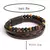 Pulseira Masculina de Couro com Olho de Tigre – Estilo Clássico em Camadas para Homens com Atitude - comprar online