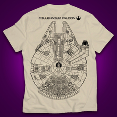 REMERA Star Wars Halcón Milenario - DOBLE ESTAMPA - en internet