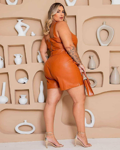 Conjunto Couro Sintético - Borboleta Plus Size