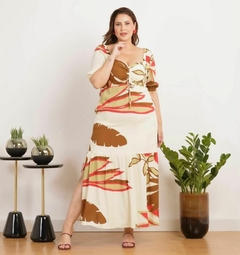 Vestido Estampado Isabele - Borboleta Plus Size