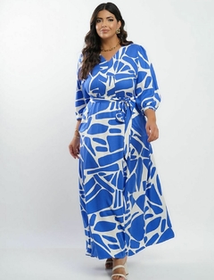 Vestido Meia Manga Estampado - loja online