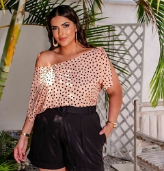Blusa Estampa Poá - Borboleta Plus Size