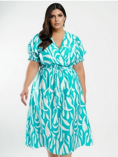 Vestido Midi Charme - Borboleta Plus Size