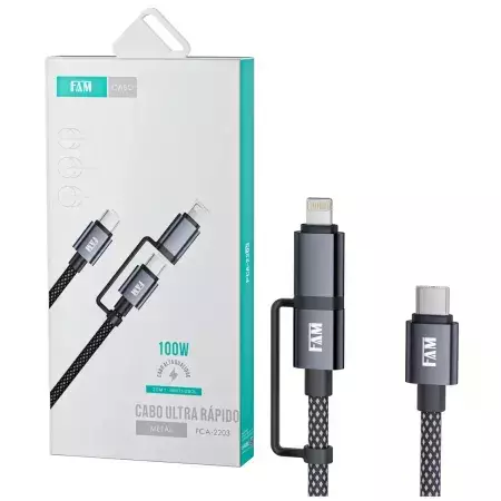 CABO TIPO C / TIPO C 1,2M FCA-MC1C FAM - comprar online