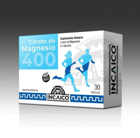 Citrato de magnesio Incaico- 30 cápsulas