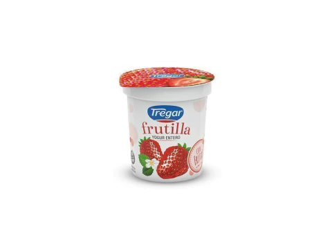 Yogurt entero con frutas frutilla Tregar- 160gr - comprar online