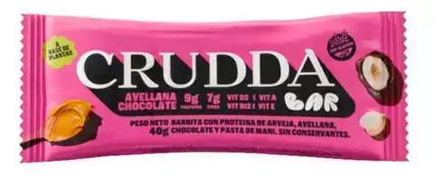 Barritas Crudda bar avellana y chocolate -40gr