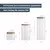 Kit Potes Herméticos Vidro Quad Flat 1900/1400/600ml - 5 peças Oikos na internet