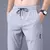 Calças masculinas de seda gelo 2024 verão novo preto cinza fino negócios calças casuais ao ar livre elástico respirável perna reta sweatpants