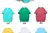 Imagem do Camiseta 100% Algodão Dos Homens Mulheres Cor Sólida O Pescoço de Manga Curta