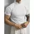 Primavera verão elástico confortável camiseta masculina pequena gola alta lis - OldManey