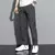 Calças masculinas de seda gelo 2024 verão novo preto cinza fino negócios calças casuais ao ar livre elástico respirável perna reta sweatpants - comprar online