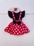 Vestido Minnie mouse y moños 3 años