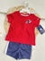 Conjunto rojo 3/6 meses - comprar en línea