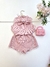 Conjunto rosa a cuadros 5/6 años