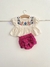 Conjunto artesanal 3/6 meses