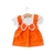 Vestido naranja 12/18 meses