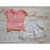 Conjunto Infantil Menina Festa Camiseta Suedine Premium Saia Tecido Luxo - comprar online