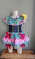 Vestido Infantil Festa Junina Caipira Quadrilha da Roça e Tiara na internet