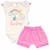 Conjunto Bebê Menina Body MC Lindo dia E Short Com Laço - comprar online