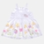 Vestido Bebê Estilosa Regata Tecido Algodão Barra Tulipas