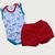 Conjunto Bebê Menino Body Machão e Short Suedine Premium