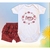 Conjunto Body e Short Bunda Rica Bebê Meninas Frases - GIGI & DAN